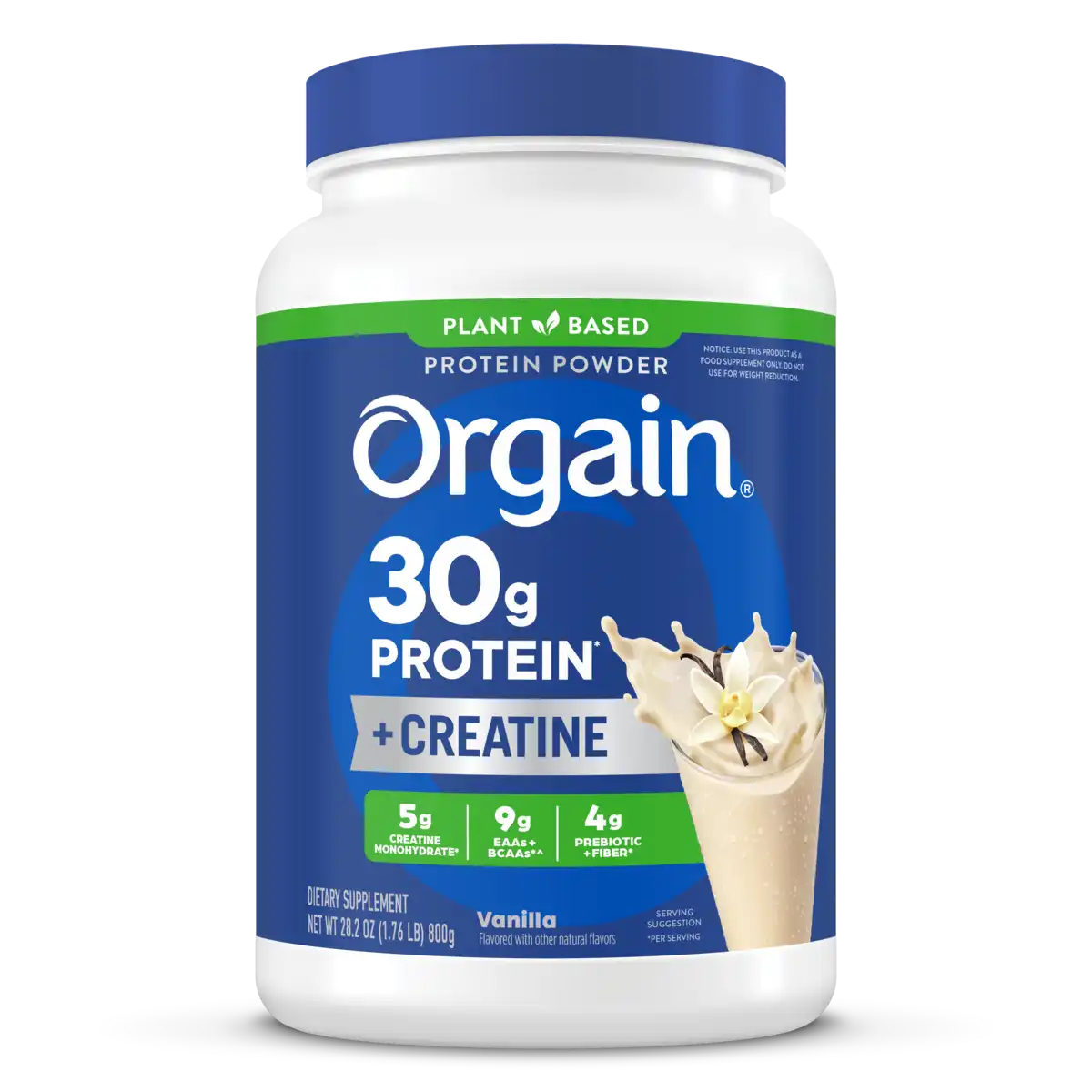 Plant protein + creatine monohydrate, no fillers